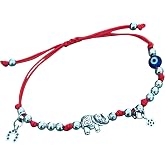AEE&reg; Luck Bracelet Elephant with Elevator Horseshoe Evil Eye Bead Fatma Ana Eli New Year Christmas Christmas Christmas Women's Bracelet Martenic