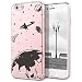 Produktbild GrandEver Hülle für Apple iPhone 6 / iPhone 6S Transparent Weiche Silikon Handyhülle Gel TPU Bumper Durchsichtig Schutzhülle mit Lieblich Universum Muster Klar Handytasche Slim Rückseite Soft Case