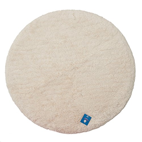 Pink Papaya Hochflor Luxus Badteppich – CLOUD – Größe (wählbar) 70 x 120 cm – Handgewebt – BEIGE – 40 % Baumwolle & 60 % Microfaser – schwere 1600 g/m² – Badteppich – Badvorleger – Badematte - 2