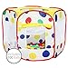 Price comparison product image Charles Bentley Children's Kids Spotty Coloured Pop Up Ball Pit Play Tent Including 100 Balls - Indoor Outdoor Use Age 3+ Years