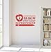 Produktbild Wandaufkleber Wall Sticker quotes 24"x14" I Teach What's Your Super Power Pencil Apple Silhouette Book Learn Class Student Wall Decal Sticker Art Mural Home Decor Quote