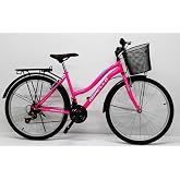 Dorello Bisiklet 2650 Model 26 Jant Bisiklet &Ccedil;amurluk Bagaj Sepetli Pembe Lady Model