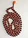 Produktbild Handmade Rudraksha 108 Knoten Bead Gebet Mala mit Quaste Rot + bestickt Kordelzug Tasche