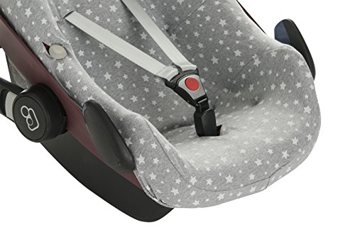 Janabebe® – Baumwollbezug White Star Pebble Maxi -Cosi y Bébé confort , Abdeckung Stubenwagen , Autositz - 4