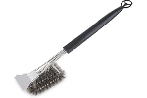 MOESTA BBQ EST. 2012 MOESTA-BBQ 10218 Profi Brush No 1, 100% Edelstahl-Grillbürste spülmaschienenfest - Modell 2025 mit Stier-Emblem