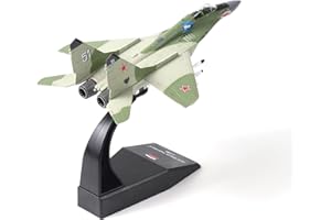 NUOTIE MIG-29 Fulcrum à L'échelle 1/100 Kit de Modèle d'avion de Chasse en Métal Moulé sous Pression en Alliage de Simulation d'avion de Supériorité Aérienne Britannique Soviétique avec Support