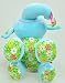 Singring Baby Pram Crib Activity Plush Blue Elephant Toy Stroller Clip on Toy