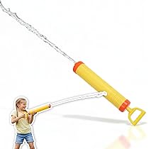 Alldoro Water Shooter - Pistola Ad Acqua 30cm Con Getto Fino A 12 Metri, Facile Da Riempire, Robusta E Divertente Per Bambini Dai 3 Anni
