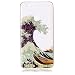 Produktbild Hozor Niedlich Mode Glitzer Muster Ultra Dünn Durchsichtige Handy Hülle für Huawei P10 Lite 5.2 zoll Stylish Weiche Silikon TPU Handy Schutzhülle Bumper Case - Wellen