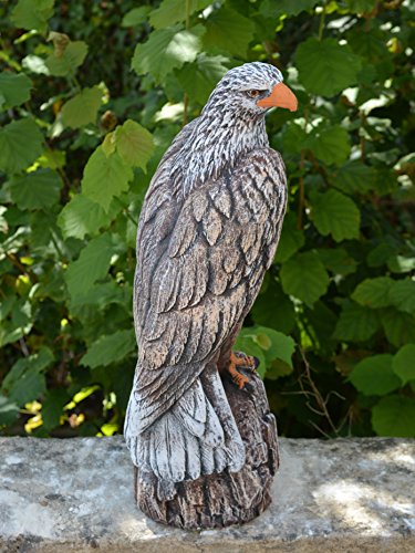 Wunderschöner Adler Farbe antik aus Steinguss, frostfest - 3