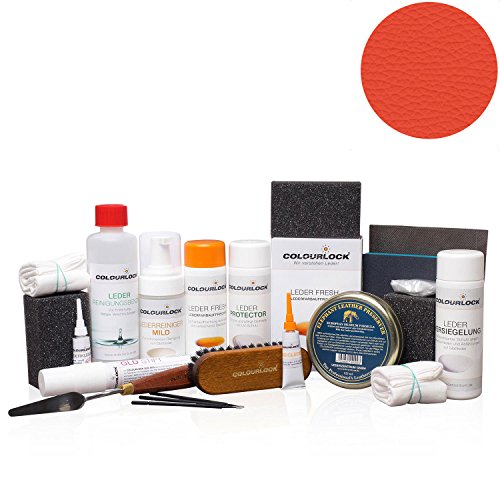 Preisvergleich Produktbild COLOURLOCK Lederreparatur Komplettset stark RAL 2002 Blutorange