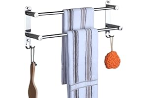 Portasciugamani Muro HONPHIER® Portasciugamani da Parete Porta Salviette Da Bagno Porta Salviette Acciaio Inossidabile Cromato Retrattile 49-90CM Portasciugamani Cromo