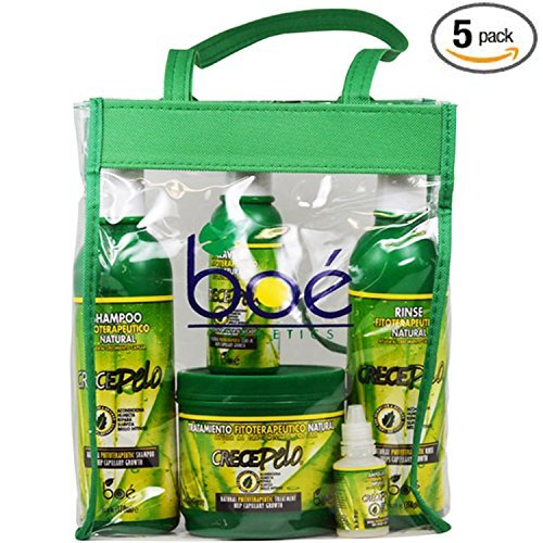 BOE Crece Pelo 5 Pack Combo Set w/ Tote Bag by Boe