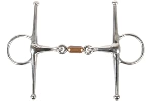 Harry's Horse Mors à bascule double cassé avec rouleau en cuivre 13 mm