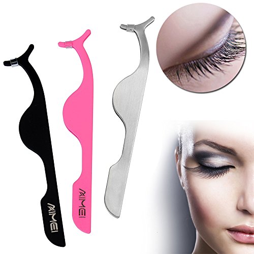 Neverland Pro falsche Wimpern Applicator / Remover-Pinzette Clip Nipper falschem Peitsche-Schonheits-Werkzeug Rosa - 6
