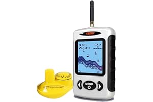 LUCKY Inalámbrico Buscador de Peces Sensor de Sonda Portátil Sonda de Buscador de Peces Pantalla LCD Sondas de Profundidad para Pesca Pesca en Hielo Pesca en Kayak