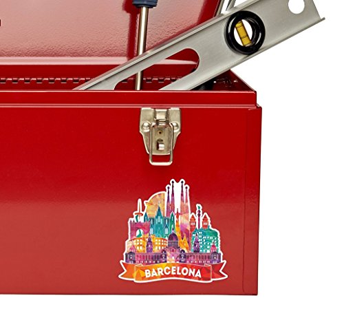 2 x Barcelona Catalunya Spanien Vinyl Aufkleber Aufkleber Laptop Reise Gepäck Auto Ipad Schild Fun # 6381 – 10cm/100mm Wide - 4