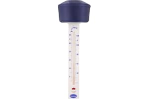Brannan Floating Water Thermometer With Blue Float to Easily Read Water Temperature - Great as a Swimming Pool or Ice Bath Thermometer, Spa, Hot Tub Accessories Wild Swimming