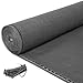 Produktbild EUGAD Zaunblende Schattiernetz Sichtschutz Tennisblende Windschutz Schattiergewebe Netz Staubschutz mit Kabelbinder Anthrazit 1,8x10 m GZZ1183an02