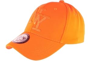 HIP HOP HONOUR Casquette Enfant Orange Fluo Baseball Fashion Gwyz de 7 à 11 Ans - Taille: Taille Unique - Couleur: Orange - Garçon