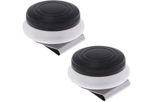 UKD Confezione da 2 pezzi Artisti in acciaio inox singolo Dipper Palette Cup Clip Contenitore per pittura acrilica media - con coperchio 5,5 x 3,7 cm professionale