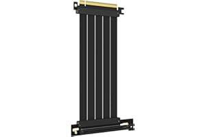 GLOTRENDS 200mm PCIe 4.0 X16 Riser Cable pour les GPU PCIe 4.0/3.0, tels que GeForce RTX 40/30 Series et AMD Radeon RX7000/RX6000 Series, etc.