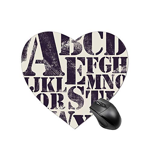 Preisvergleich Produktbild Zahlen Cool Letter Designs Muster gedruckt herzförmigen Mauspad