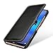 Produktbild StilGut Book Type Lederhülle für Huawei P20 Lite. Seitlich klappbares Flip-Case aus Echtleder für das Huawei P20 Lite, Schwarz mit Clip