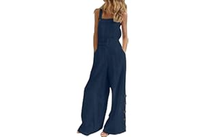MJGkhiy Salopette Donna Estiva Elegante Senza Maniche Larga con Fiori Stile Monopezzi Partito Playsuit Tute Jumpsuit Donna Eleganti Monopezzi e Tutine Playsuit Casual Bretelle Playsuit Romper