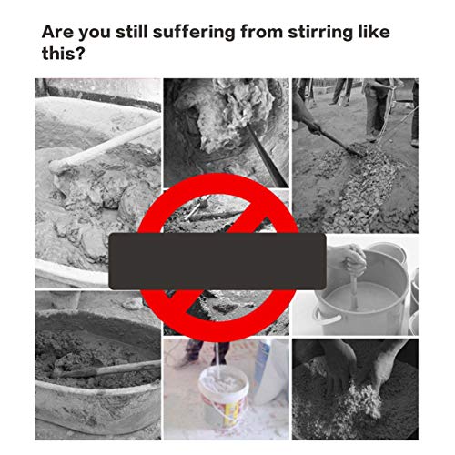 Preisvergleich Produktbild Elektro-Handmischer Drehzahlregelung Zementputz Mörtel Spachtel Pulverbeschichtung Mischen Rühren Werkzeugmaschinen (Farbe: Rot) -2