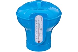 Générique Diffuseur/Ditributeur de Chlore Flottant avec thermomètre intégré Bleu