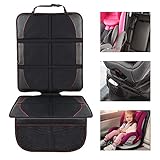 Kompatibel mit allen Sitzen -- Kompatibel mit ISOFIX für volle Vielseitigkeit und bietet großen Schutz für Kinder- und Baby-Autositz. Und passt zu allen Autos, Lastwagen, Vans und SUVs. Sein geruchloses und umweltfreundliches Material ist 100% sicher für Ihr Kind und Haustier. Zwei zusätzliche Mesh-Taschen für die Aufbewahrung, wie die Trinkflaschen, Taschentücher, Spielzeug, Babywindel und andere kleine Dinge von Ihrem Baby