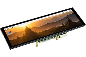 Waveshare Raspberry Pi 7.9inch Capacitive LCD HDMI Display 400×1280 Resolution IPS Touch Screen with Toughened Glass Cover Supports All Versions of Raspberry Pi Jetson Nano Windows 11/10/8.1/8 /7