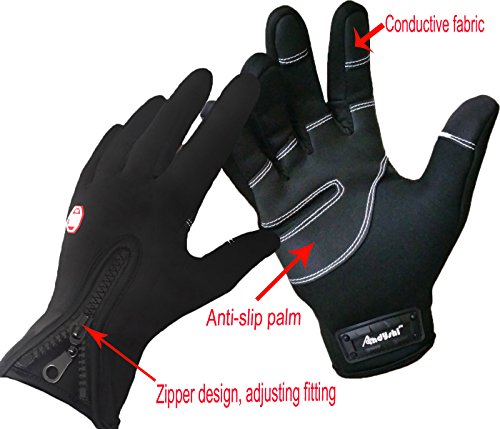 ADS Herren Fahrradhandschuhe, fur den Winter, Touchscreen-kompatibel - 2
