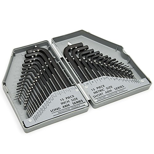 Fortag 30 tlg Innensechskant-Schlüsselsatz Innensechskantschlüssel Set Winkelschlüsselsatz metrisch Innensechskant-Stiftschlüssel Kugelkopf Winkel-Schlüssel Inbusschlüssel-Set Sechskant-Kugelkopf Schlüssel Sechskant Innen Nuss Inbus Nüsse Stiftschlüsselsatz Winkelschlüsselsatz Bitsatz 0.7-10 mm. - 2