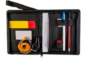 360 SPORTS Football Officials Referee Essentials Wallet Red/yellow Cards Whistle Pencil