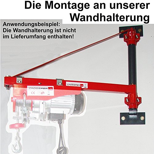Schwenkarm KST250 für Seilwinden / Kranarm max 250kg Last 110cm Auslage für Seilzüge / Lastarm für Hebezüge - 3
