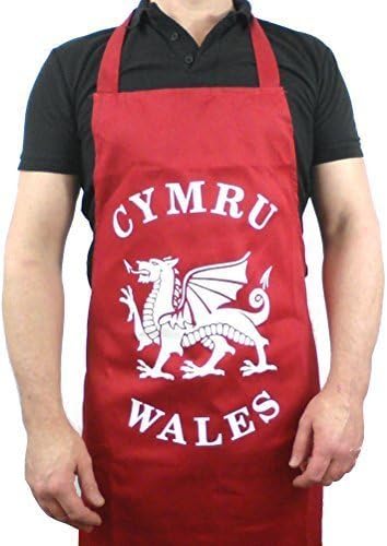 welshsuperstore welsh giftsWales Welsh Apron - Cymru/Wales/Dragon
