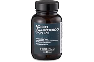 BIOS LINE Principium Acido Ialuronico Skin 120, Integratore Alimentare per la Pelle, Senza Glutine e Lattosio, Vegan, 60 Compresse