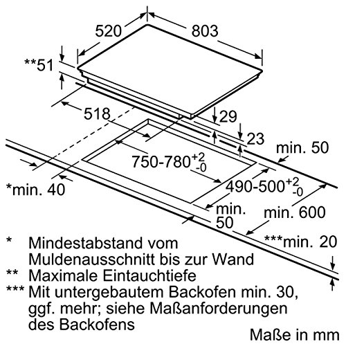 Neff TT 5386 N Kochfeld Elektro / Induktion / 80,30 cm / Kochstelle Glaskeramik / edelstahl - 4