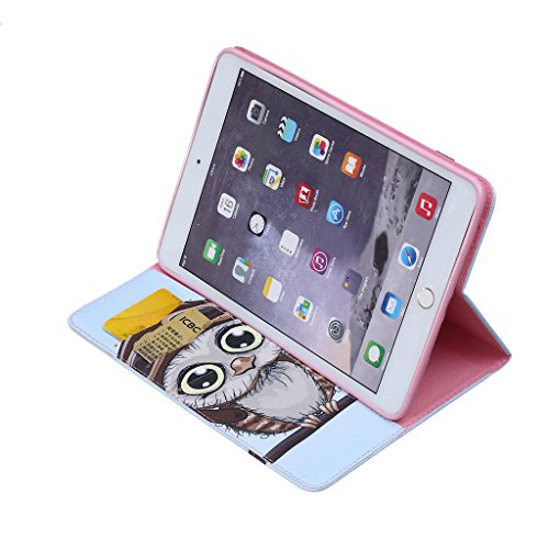 Für Apple iPad Mini 1 Schutzhülle, Für Apple iPad Mini 2 hülle, Für Apple iPad Mini 3 Schutzhülle, idatog(TM) Magnetische Schlag Buch Art Schutzhülle, Hohe Qualität Klassische Bunte Kühles Muster Design Premium PU Leder Faltender Pad Kasten mit Stand Funktion Folio Schutzhülle Perfekt Passt Für Apple iPad Mini 1/2/3 - 5