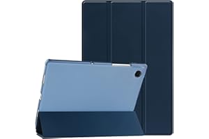 HoYiXi Étui Compatible avec Samsung Galaxy Tab A8 10.5'' 2021 SM-X205/SM-X200 Tablette Cuir Slim Translucide Hard Coque AVCE Stand Housse de Protection pour 10.5'' Samsung Galaxy Tab A8 2021 – Bleu