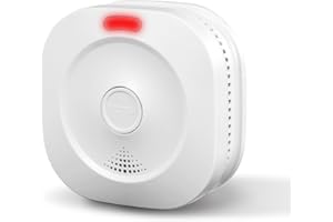 ZYTA Smoke Alarm for Home,10-Year Battery Fire Alarm, LED Indicator,Big Test/Silence Button,Smoke Detector Conforms to EN 14604 Standard, 1956(1 Pack)