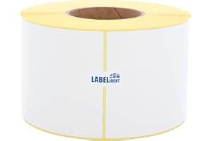 Labelident Versandetiketten DHL, DPD, Fedex, GLS, Hermes, UPS - 105 x 148 mm - 1.000 BPA-freie Thermo-Eco Papier Etiketten auf 1 Rolle(n), 3 Zoll (76,2 mm), Thermodirekt selbstklebend, Trägerperfo.
