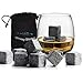 Produktbild 12 x Whiskey Stones Chilling Rocks Granite Ice Cube Stones - Drinks Cooler Cubes for Whisky Scotch on the Rocks Gift with a Storage Pouch by The Kitchen Gift Company
