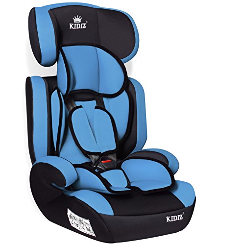 Kidiz® Autokindersitz Kinderautositz ✓ Gruppe 1+2+3 ✓ 9-36 kg ✓ Autositz ✓ Kindersitz | Stabil und Sicher | Farbe: Hellblau - 3