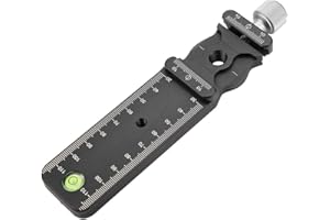 MUGAST DR-140 Professional Rail Nodal Deslizante Abrazadera de Liberación Rápida Compatible para RRS/Arca-Swiss/Kirk/Markins/Photo Clam/Benro/Sirui/SUNMAYFOTO para Fotografía Macro.