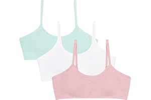 Channo Bambina Reggiseno Basic in Cotone, Senza Ferretto e con Imbottiture Rimovibili