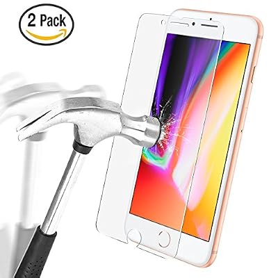 SOCU [2 pièces] Protection écran iPhone 8, SOCU Ultra Résistant Film Protection en Verre Trempé écran Protecteur Vitre pour iPhone 8