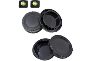 ULBTER Tapa Cuerpo Frontal y Tapa Trasera Lente para Nikon D7500 D7200 D7100 D7000 D5600 D5300 D5200 D5100 D3500 D3400 D3300 D3200 D3100 D850 D810 D800 D750 D600 Más Nikon F Mount Lente-2 Unidades